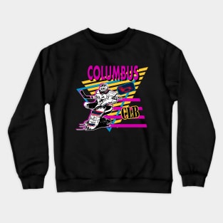 Columbus Neon Hockey Crewneck Sweatshirt